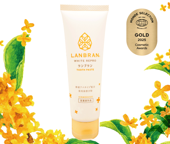 ランブランホワイトリプロ薬用歯磨き粉キンモクセイの香り